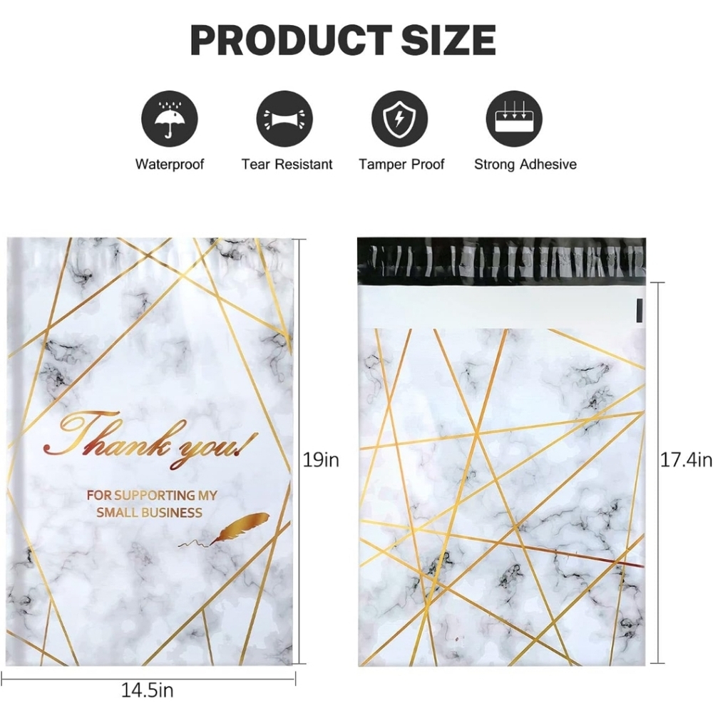 10 large marble polymailer packages - Picture 2 of 2